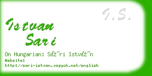 istvan sari business card